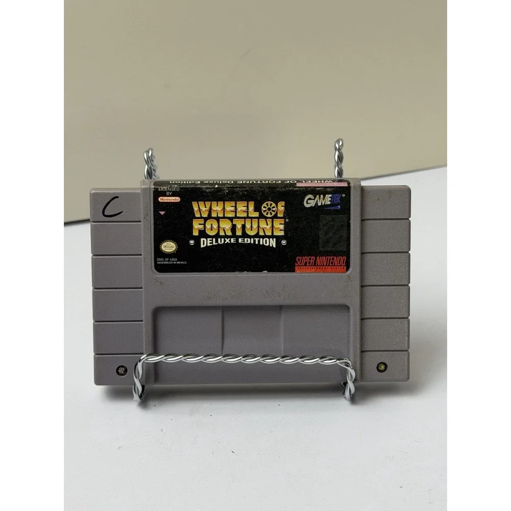 Super Nintendo SNES Wheel of Fortune Deluxe Edition Video Game